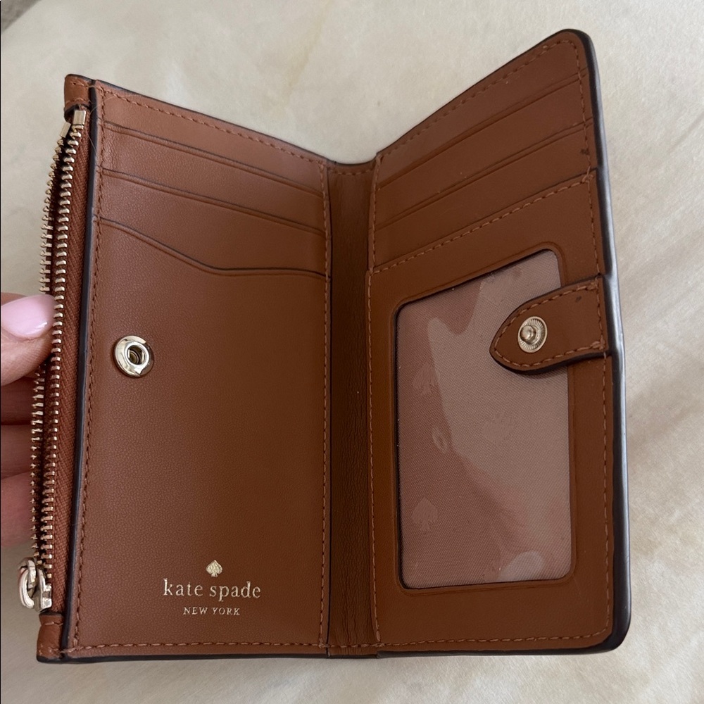 Kate Spade Chestnut Leather Card Holder - Picture 3 of 4